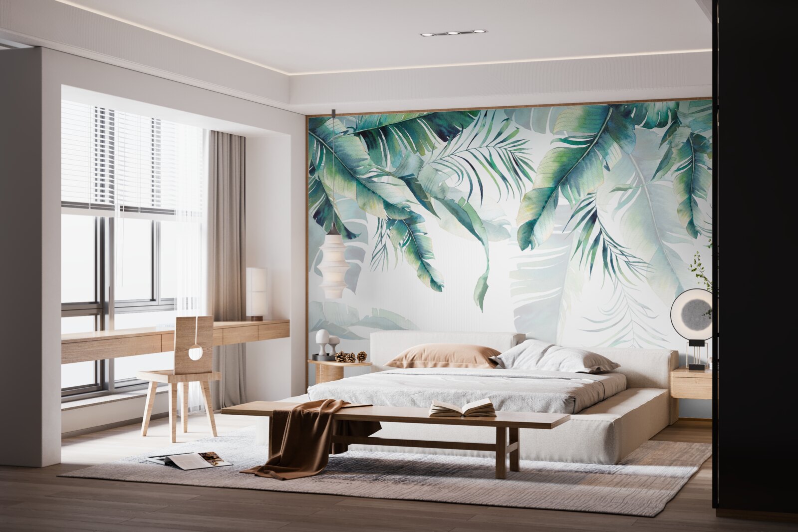 Fototapeta tropické zelené listy