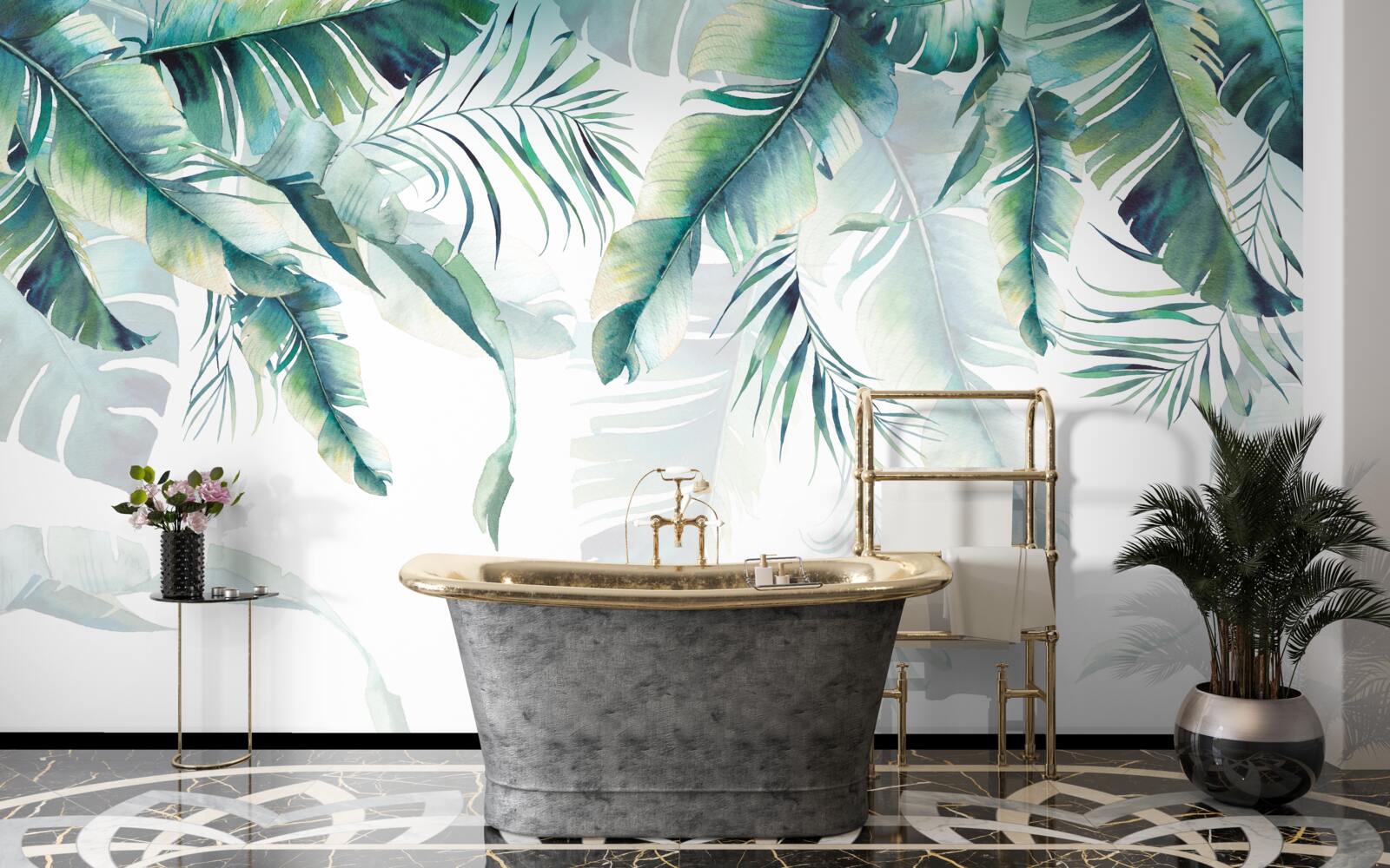 Fototapeta tropické zelené listy