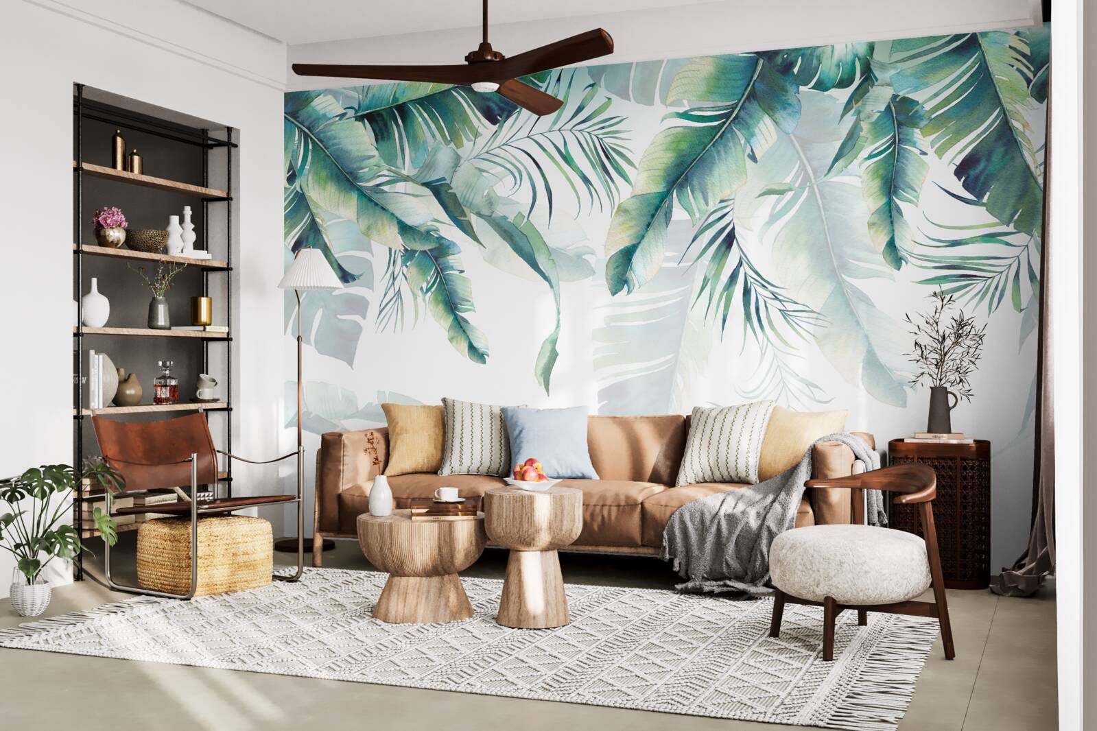 Fototapeta tropické zelené listy