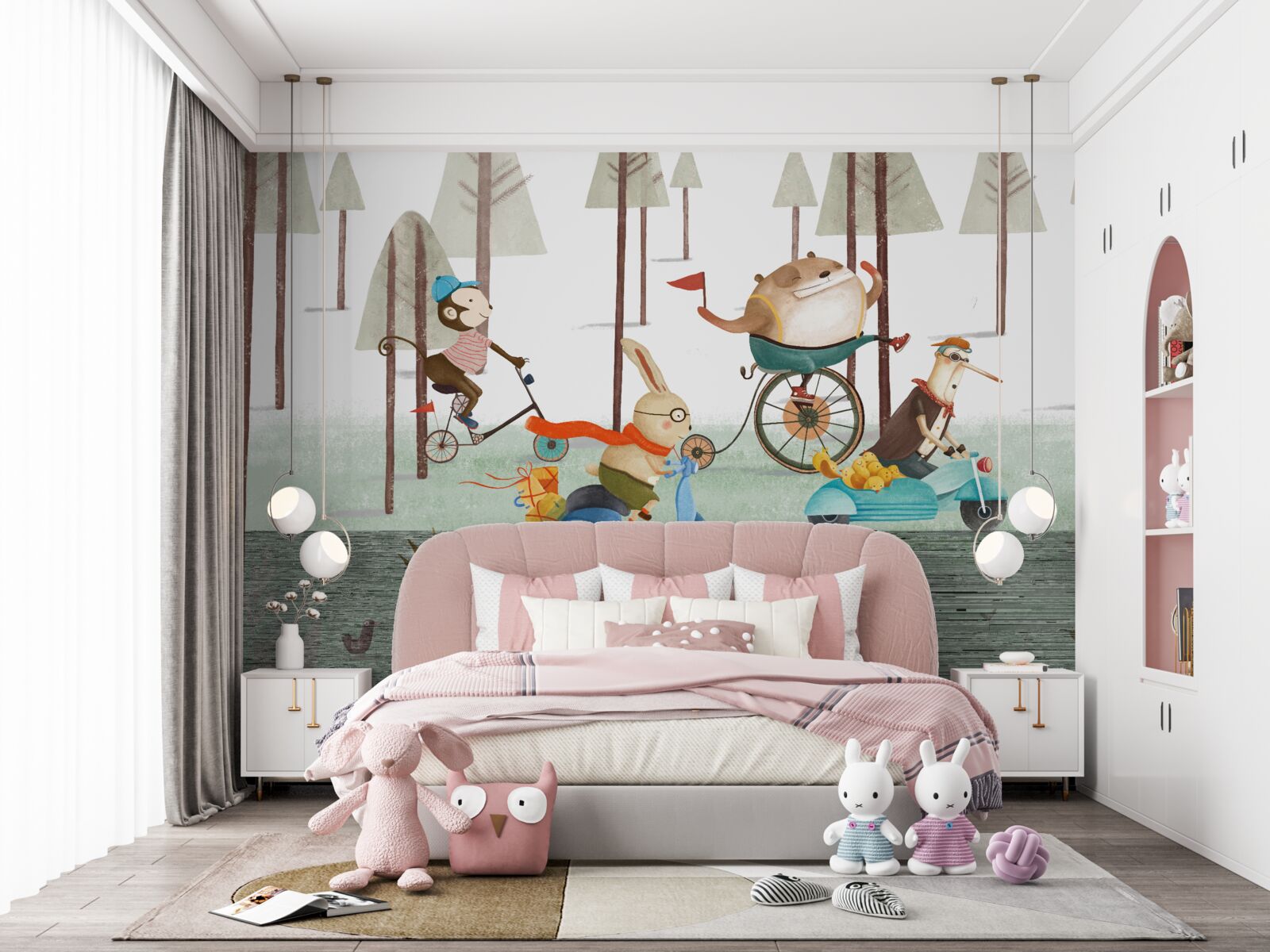 Fototapeta súťaže zvierat v hustom lese