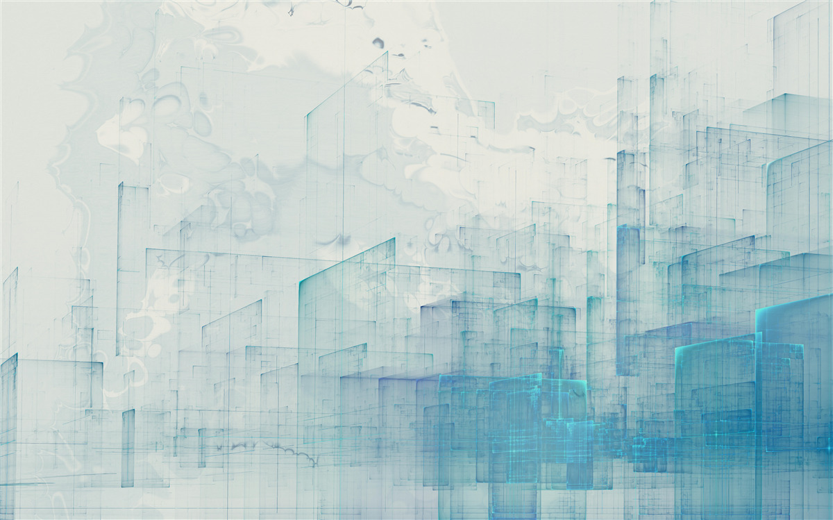 Fototapeta abstraktné mesto zahalené v hmle