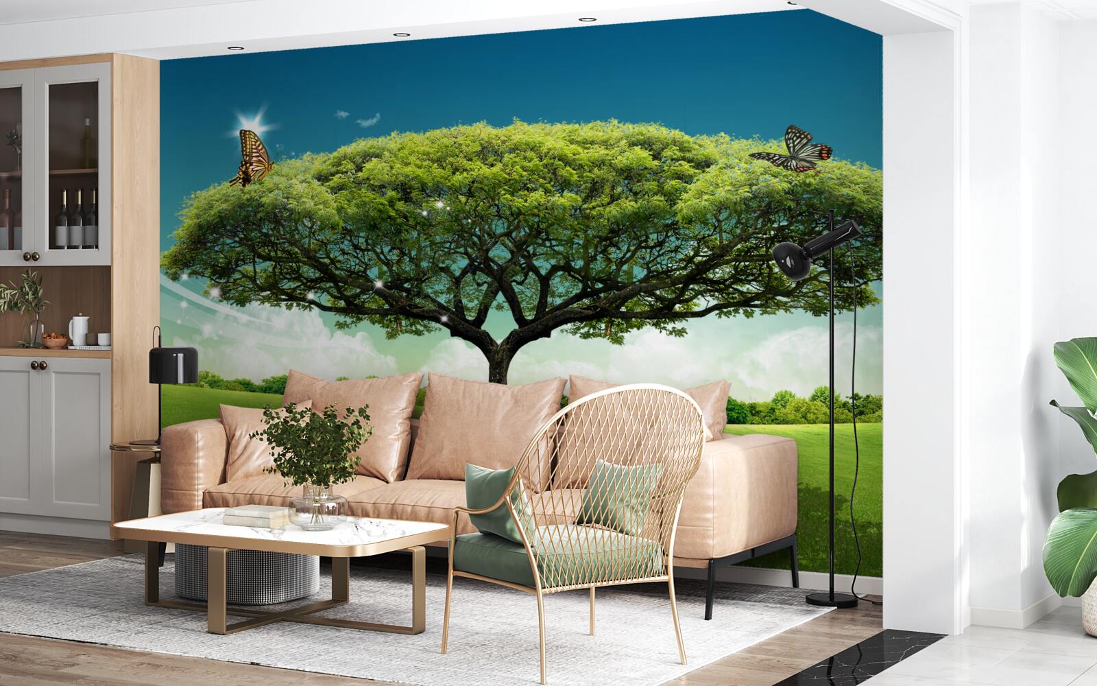 Fototapeta Na čistinke žije zdravý strom života