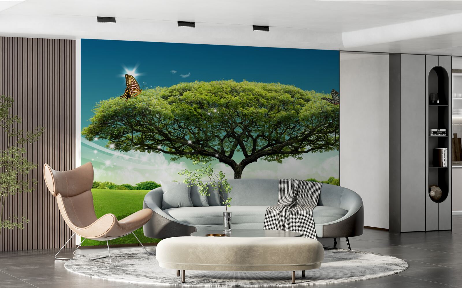 Fototapeta Na čistinke žije zdravý strom života