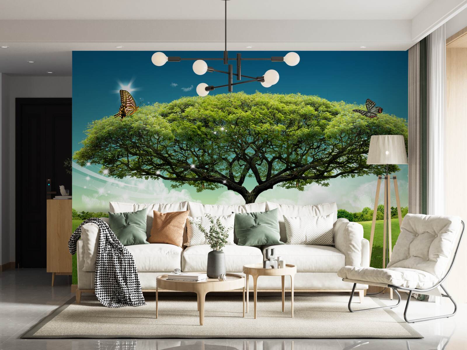 Fototapeta Na čistinke žije zdravý strom života