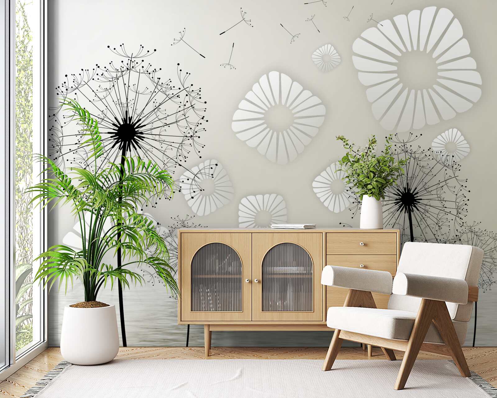 Fototapeta púpava pri východe slnka