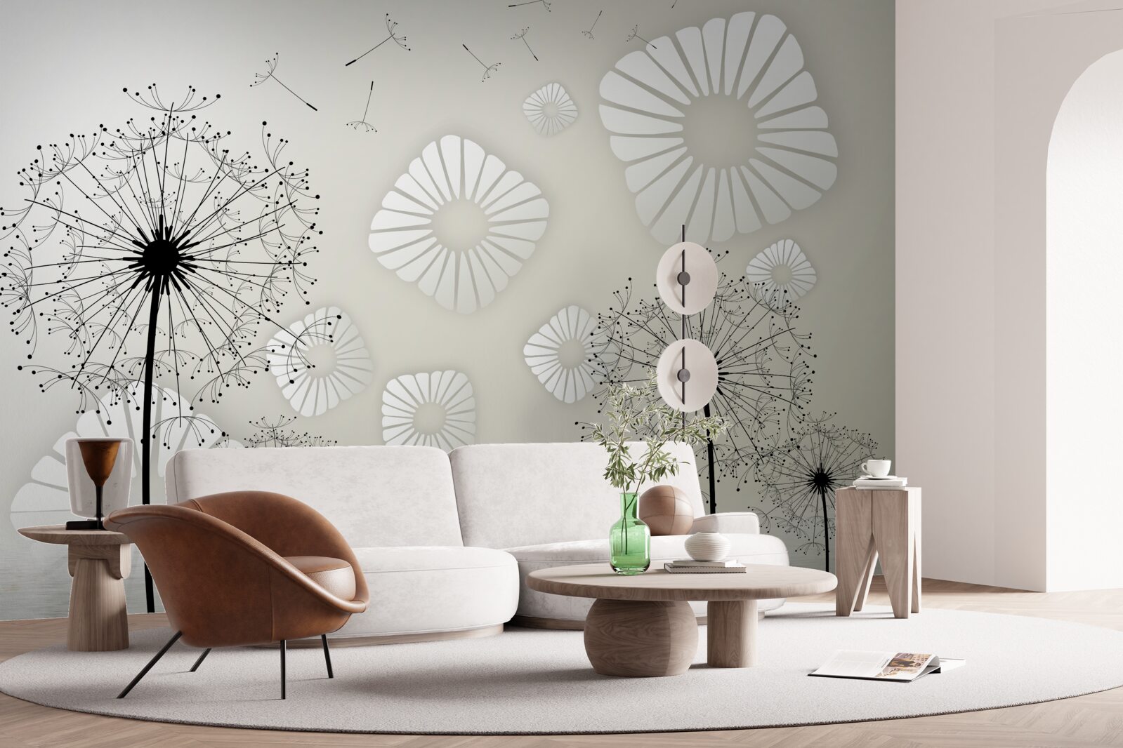 Fototapeta púpava pri východe slnka