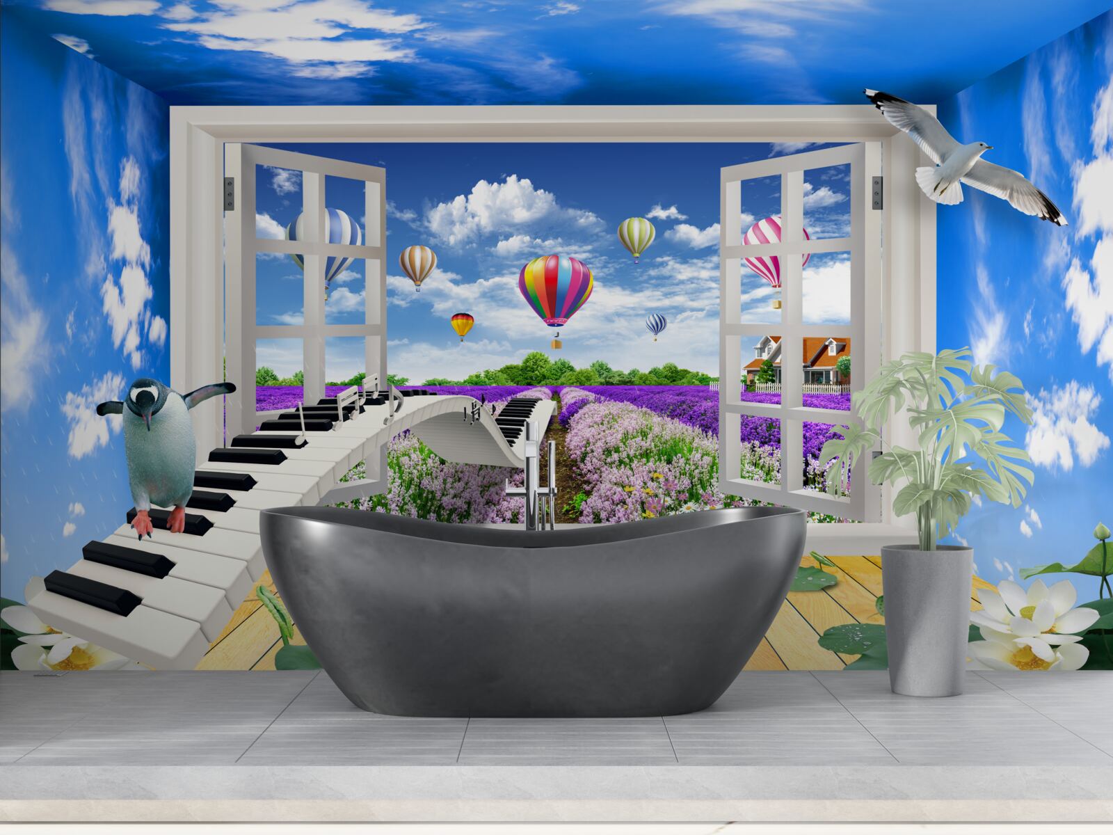 Fototapeta svetlé okno muzikálnosti