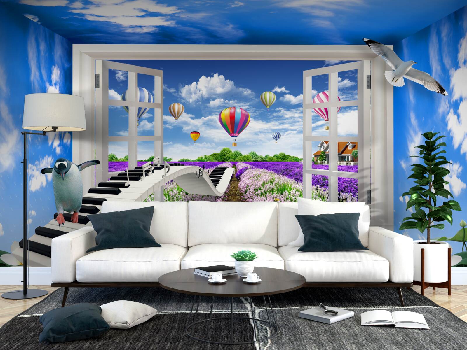 Fototapeta svetlé okno muzikálnosti