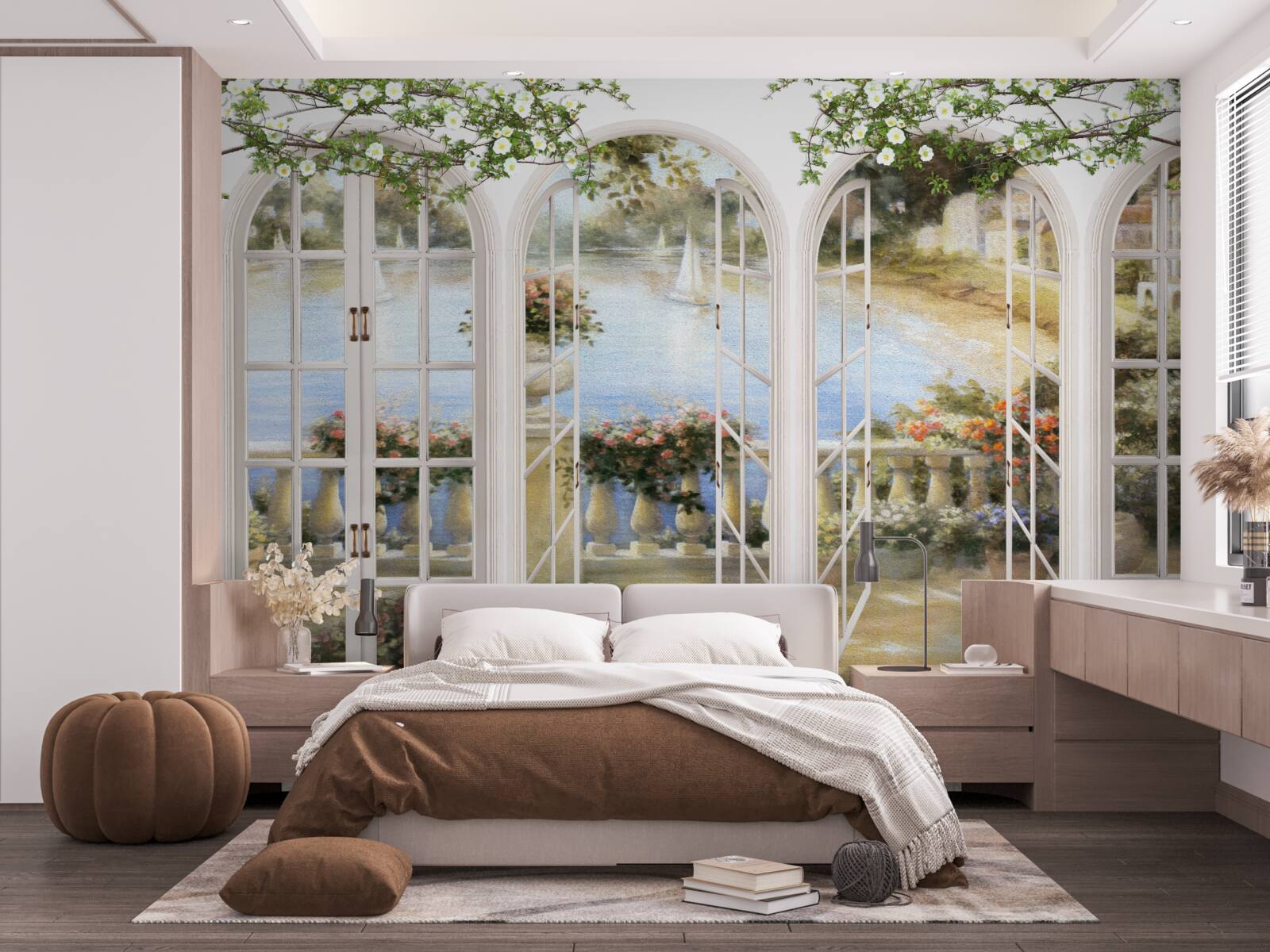 Fototapeta výhľad z okien do zálivu