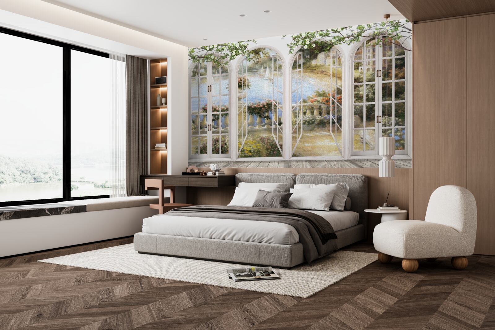 Fototapeta výhľad z okien do zálivu