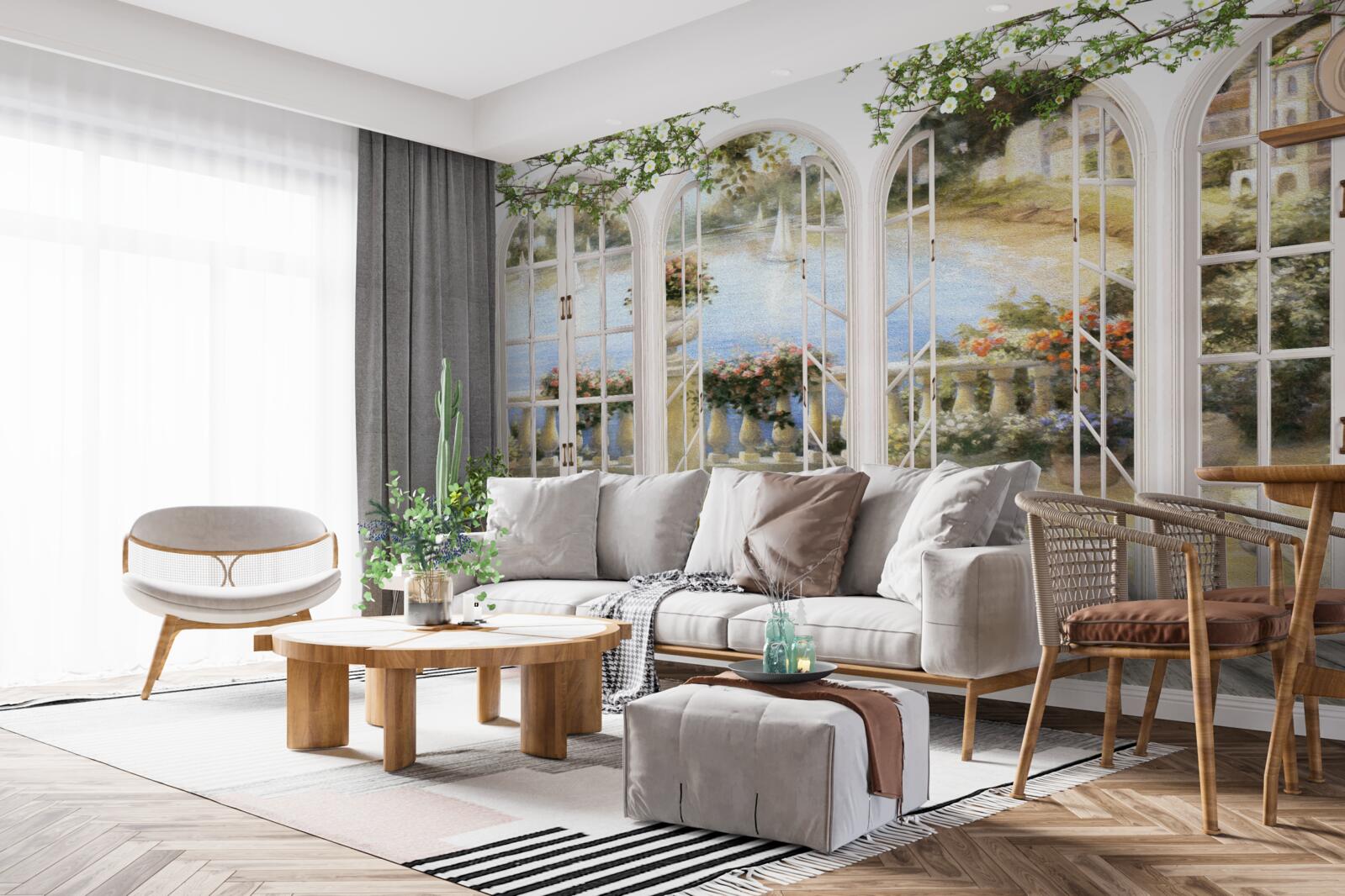 Fototapeta výhľad z okien do zálivu