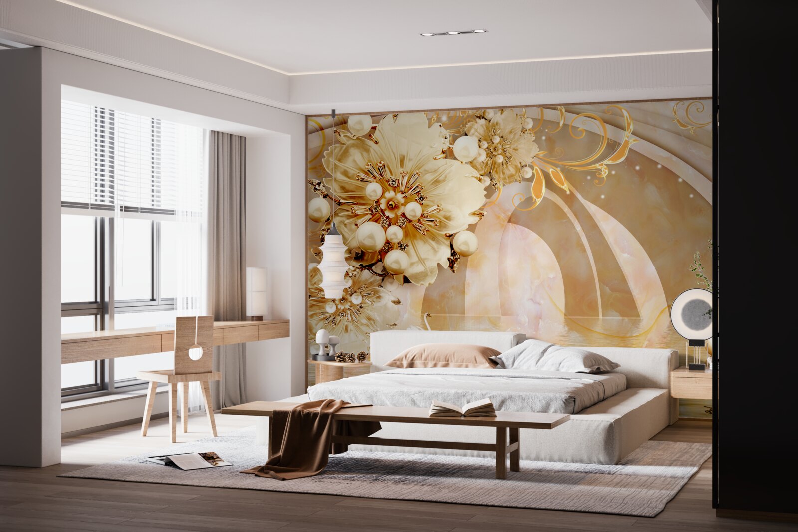 Fototapeta Labute na vode sú zastúpené v hnedých odtieňoch a farbách