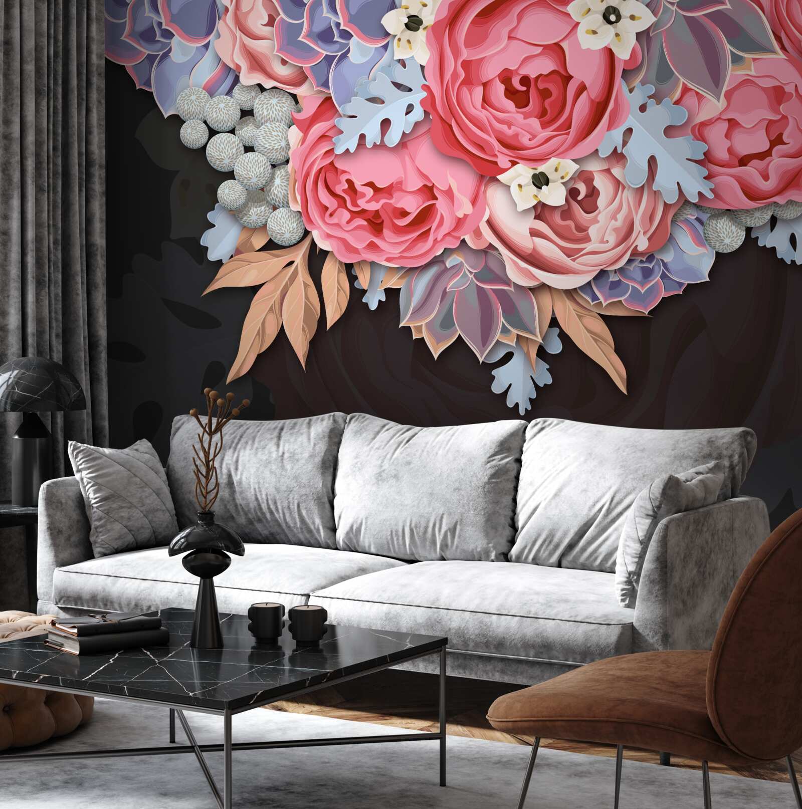 Fototapeta zloženie rôznych kvetov