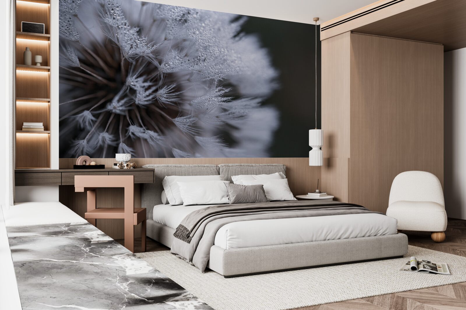 Fototapeta kvety púpavy s nadýchanými lupeňmi