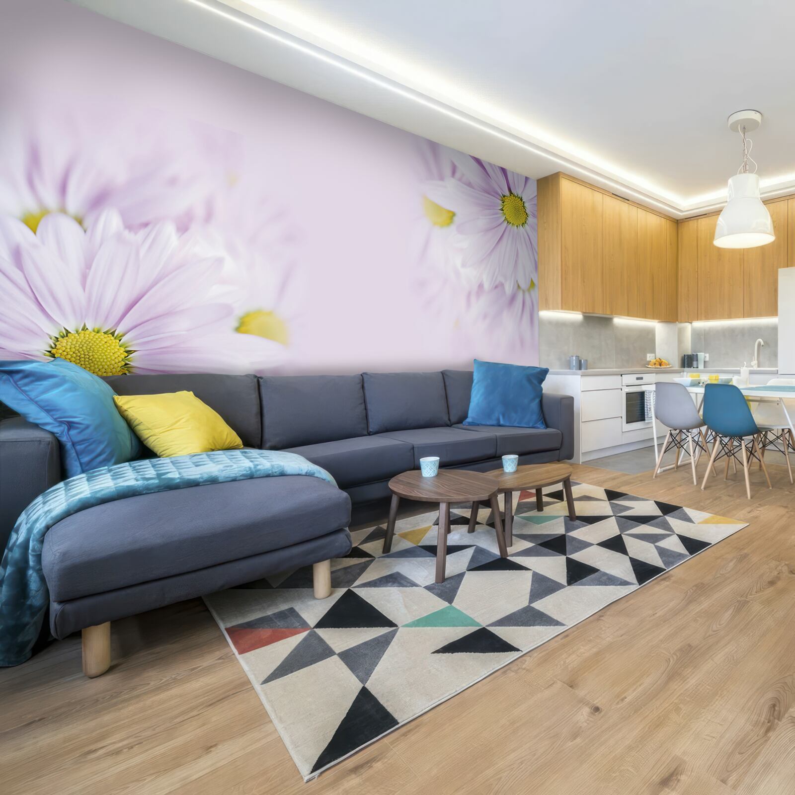 Fototapeta rafinované snehobiele sedmokrásky