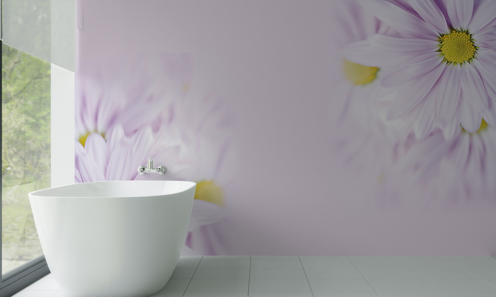 Fototapeta rafinované snehobiele sedmokrásky