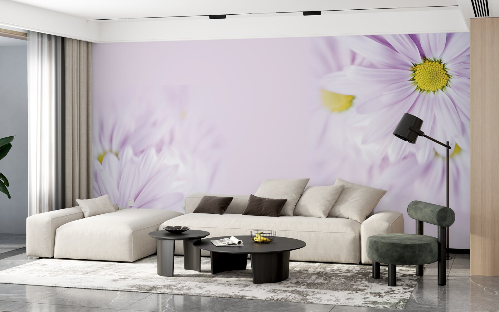 Fototapeta rafinované snehobiele sedmokrásky