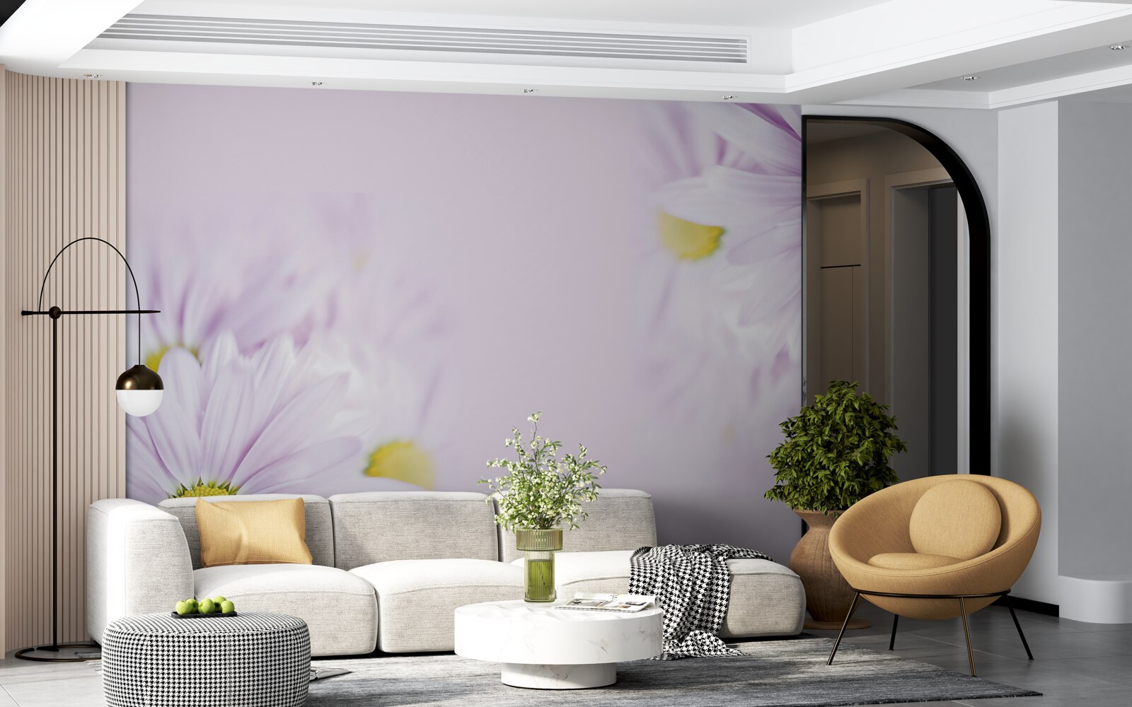 Fototapeta rafinované snehobiele sedmokrásky