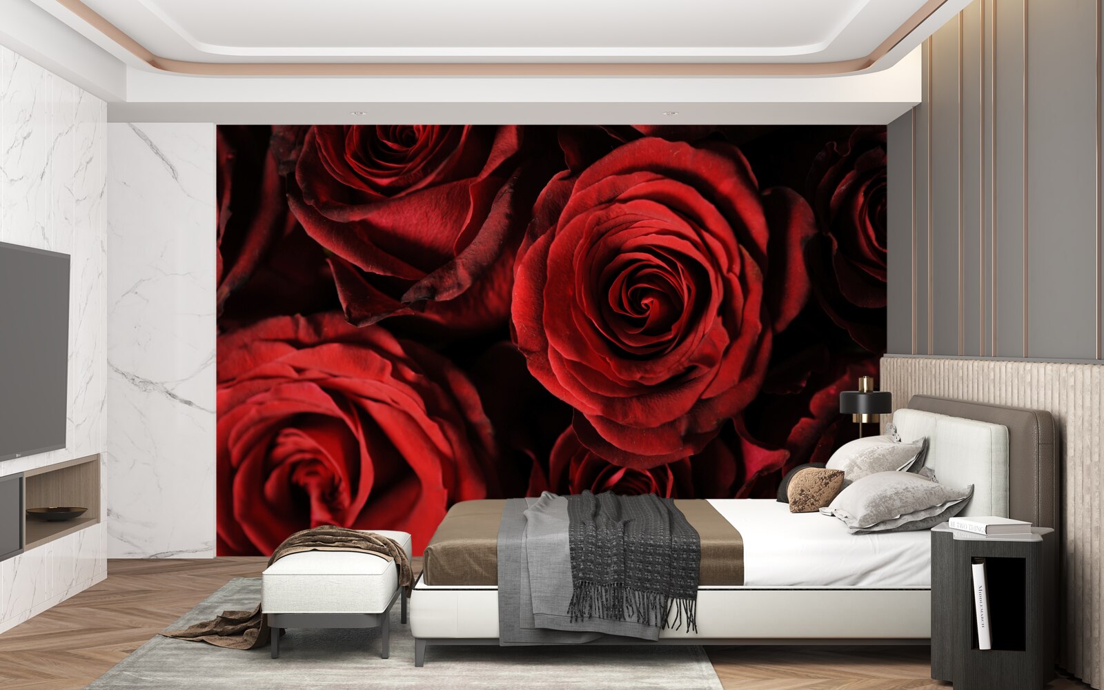 Fototapeta červená ruža je stelesnením krásy