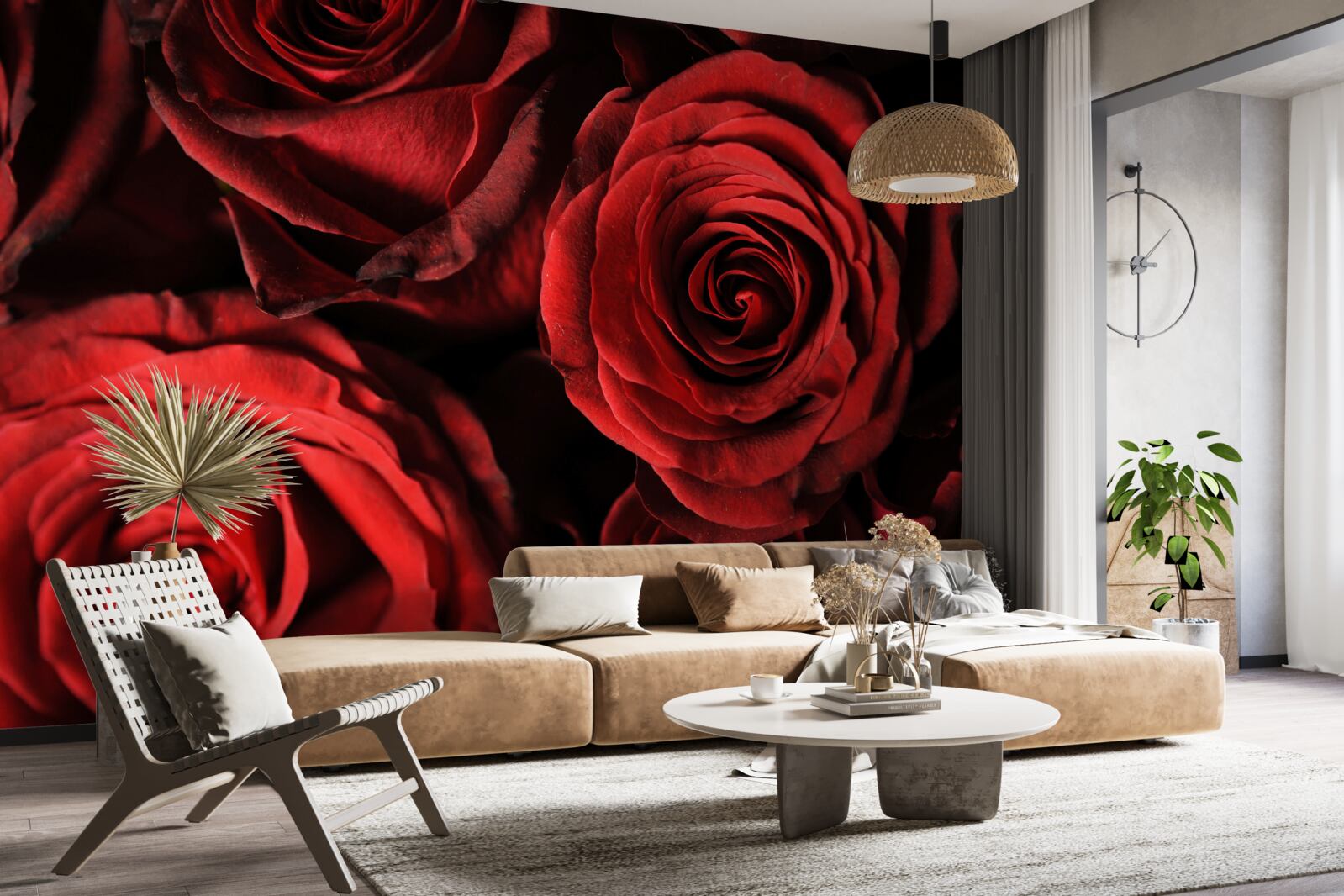 Fototapeta červená ruža je stelesnením krásy