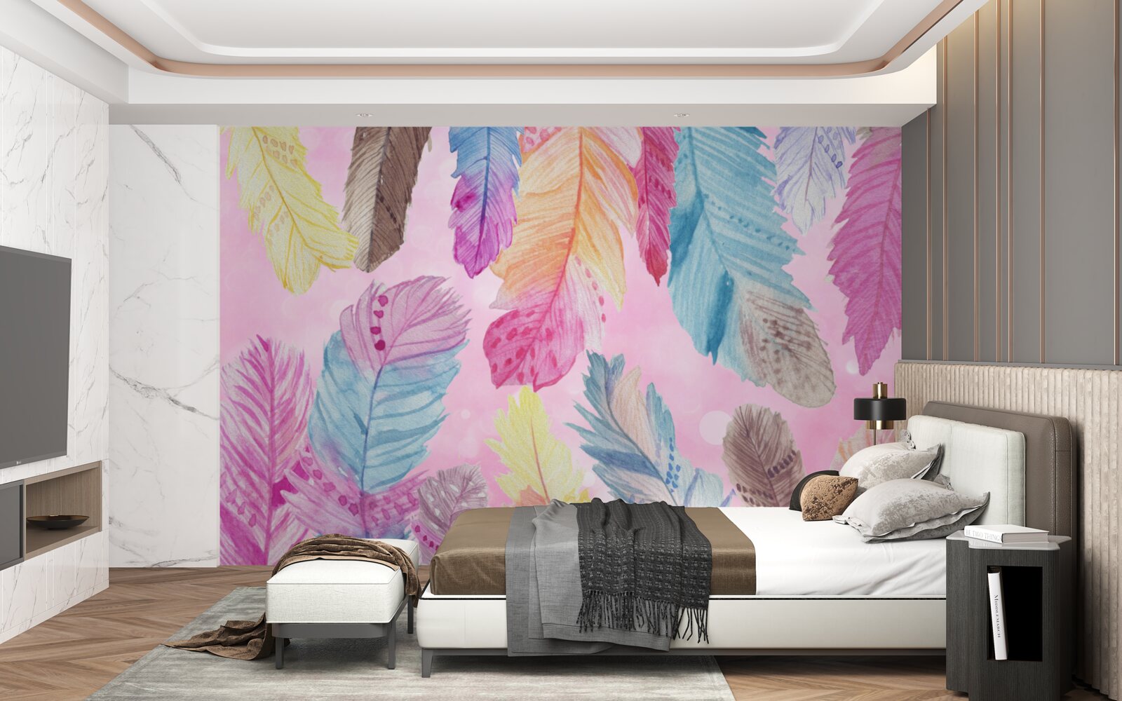 Fototapeta perie krásnych rôznych odtieňov