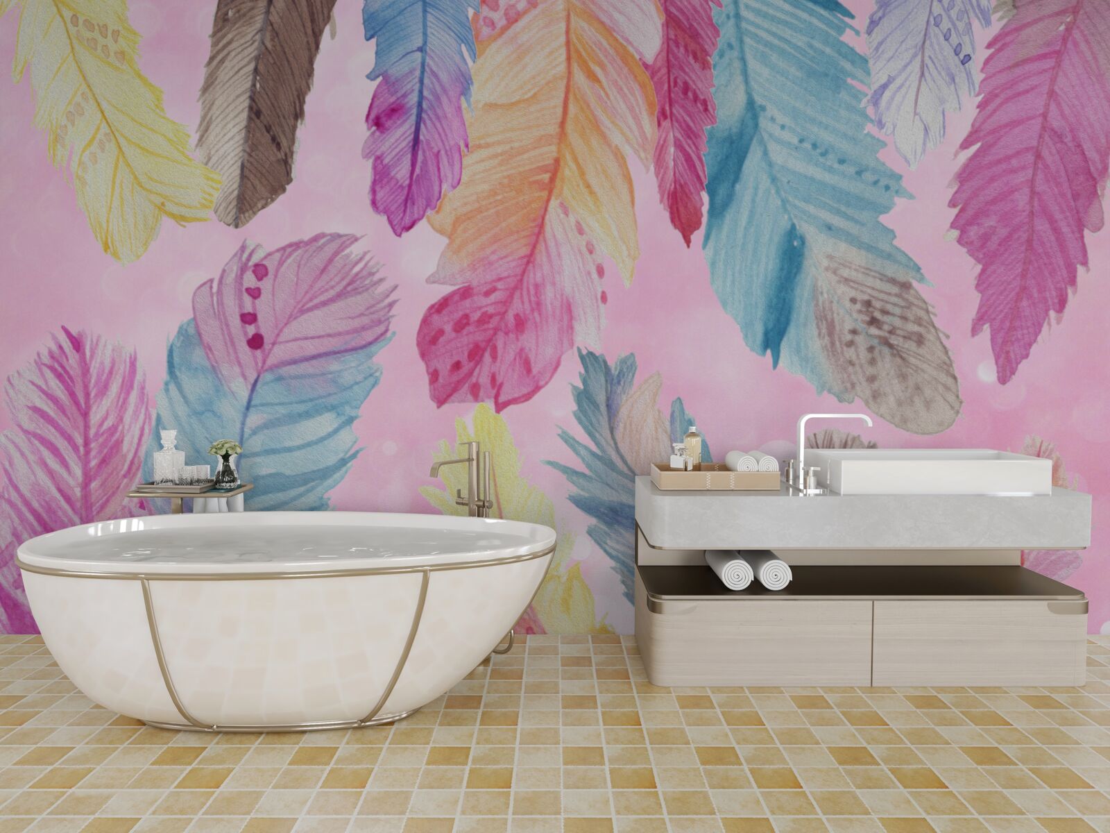 Fototapeta perie krásnych rôznych odtieňov