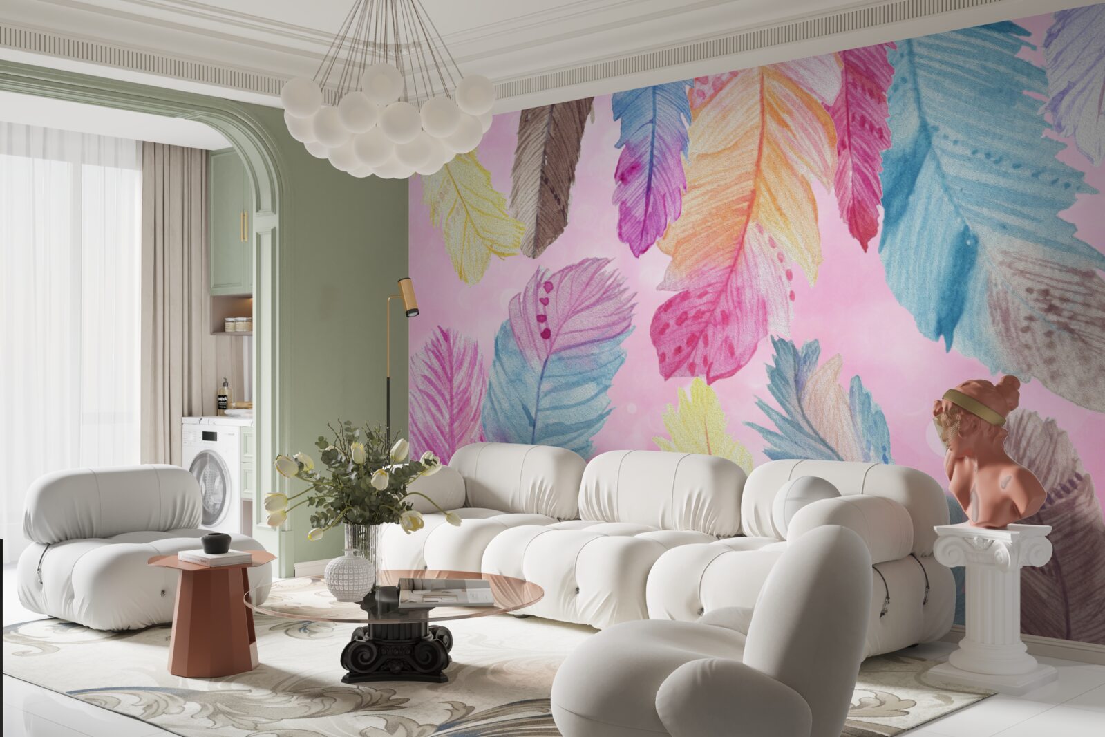 Fototapeta perie krásnych rôznych odtieňov