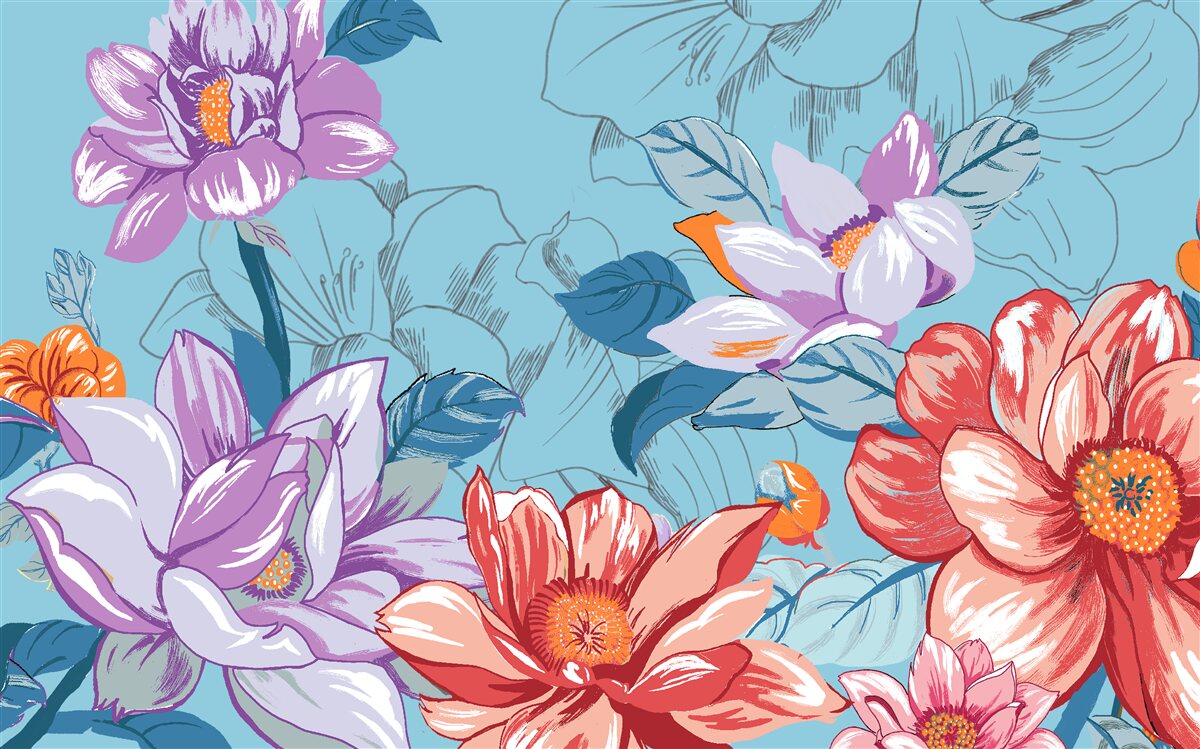 Fototapeta Kvety potešia svojou krásou zblízka