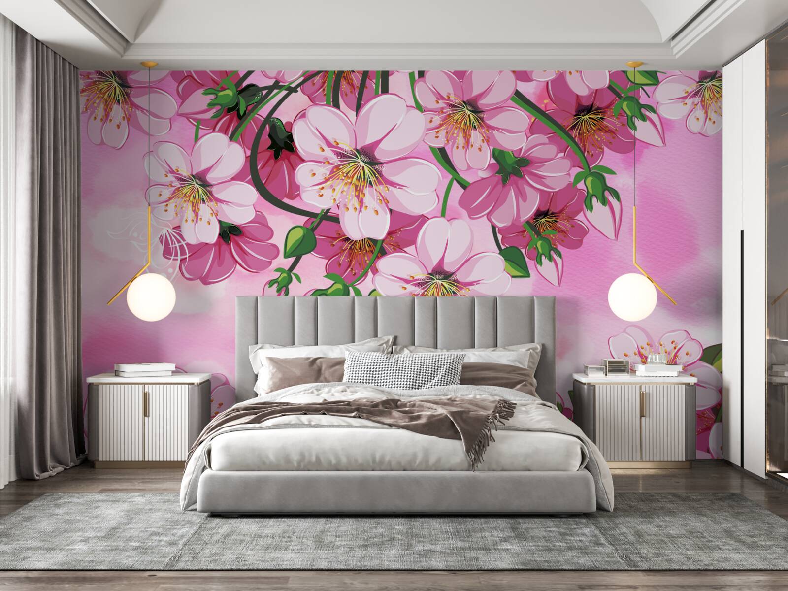 Fototapeta Japonské čerešňové kvety