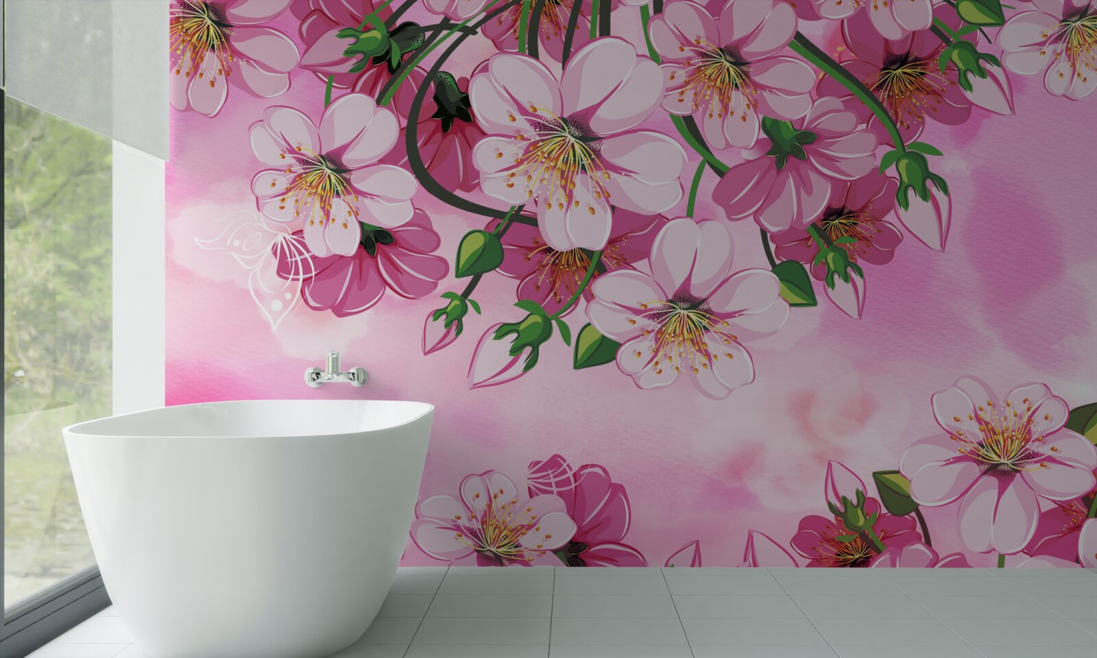 Fototapeta Japonské čerešňové kvety