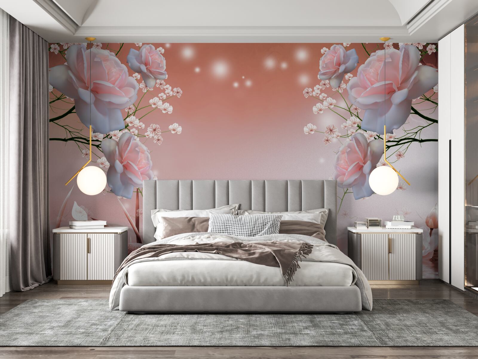 Fototapeta kvety pri vode, otvárajúc svoje púčiky