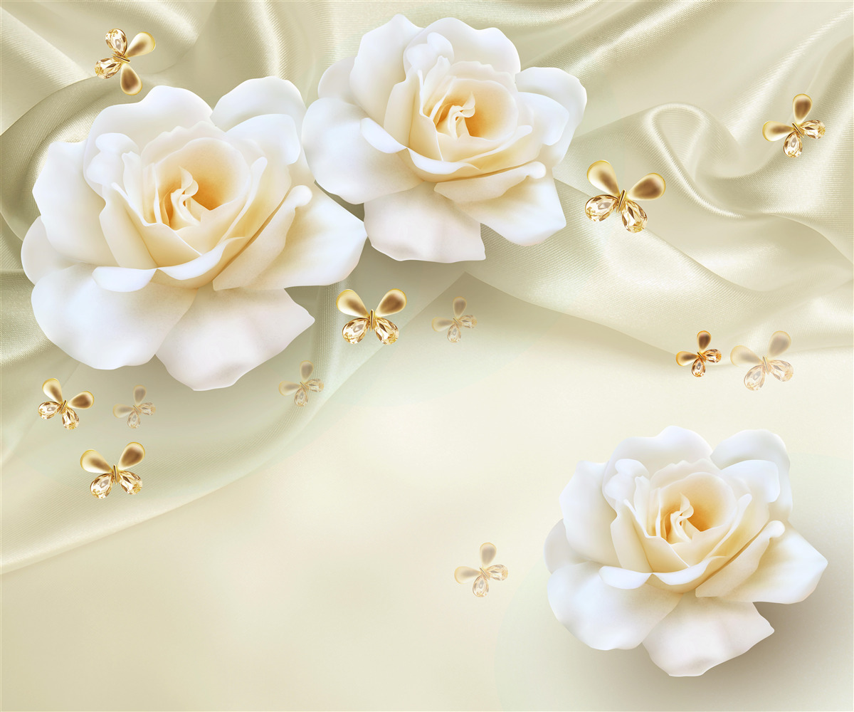 Fototapeta hodvábne tepelné ruže