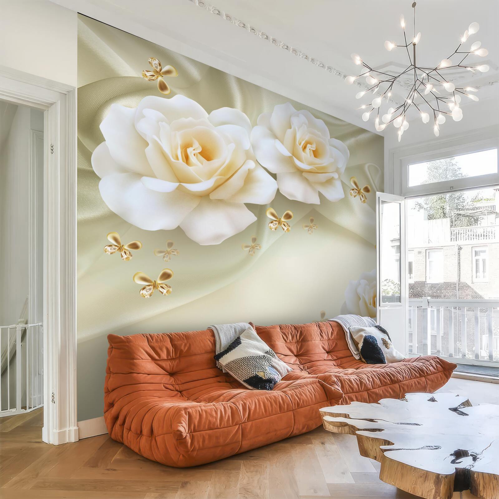 Fototapeta hodvábne tepelné ruže