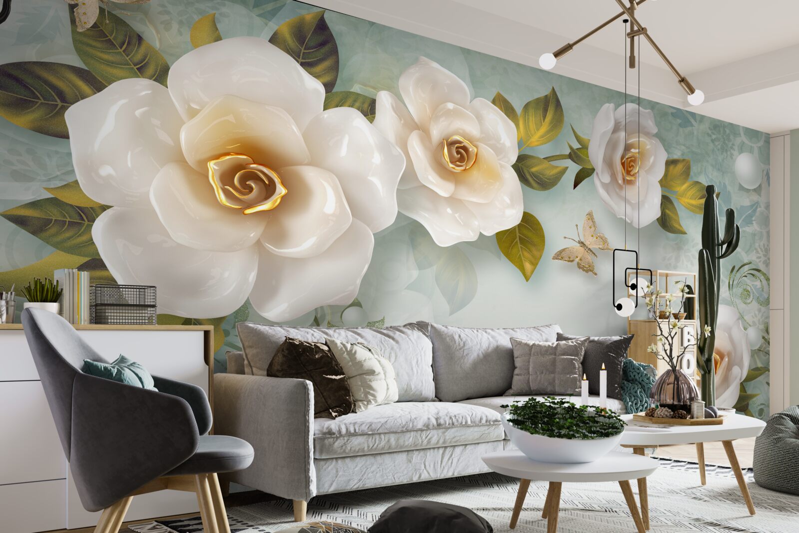 Fototapeta ruže v béžovom laku