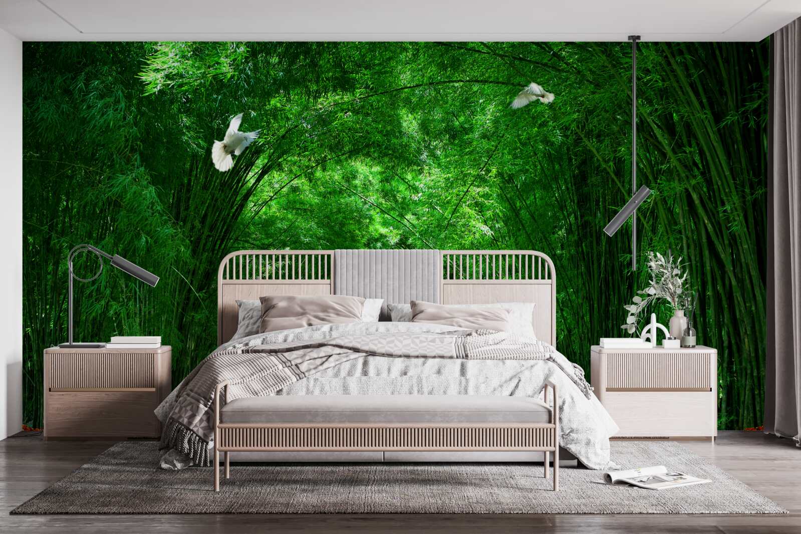 Fototapeta Cesta cez tunel vytvorený korunami stromov