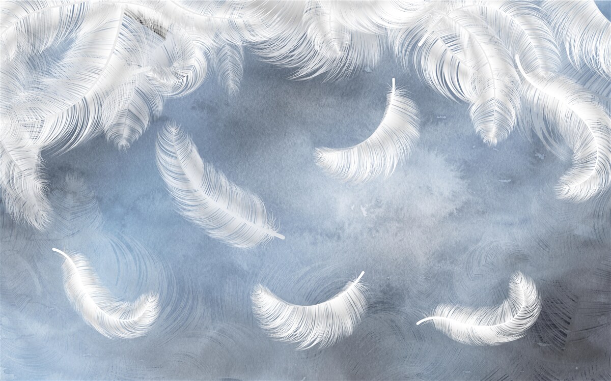 Fototapeta perie lieta snehobiele proti modrej oblohe