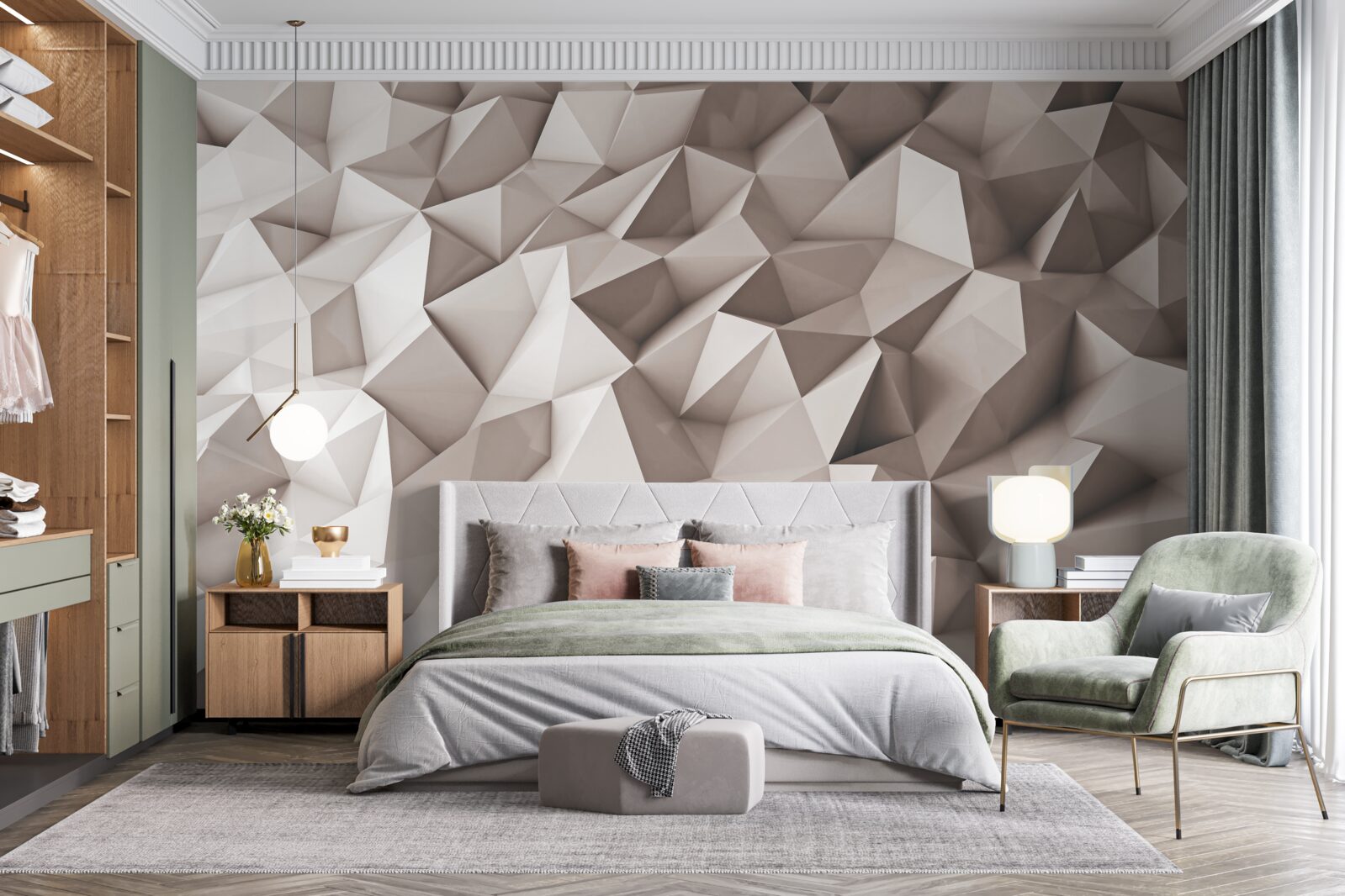 Fototapeta 3D modelovanie abstraktných tvarov