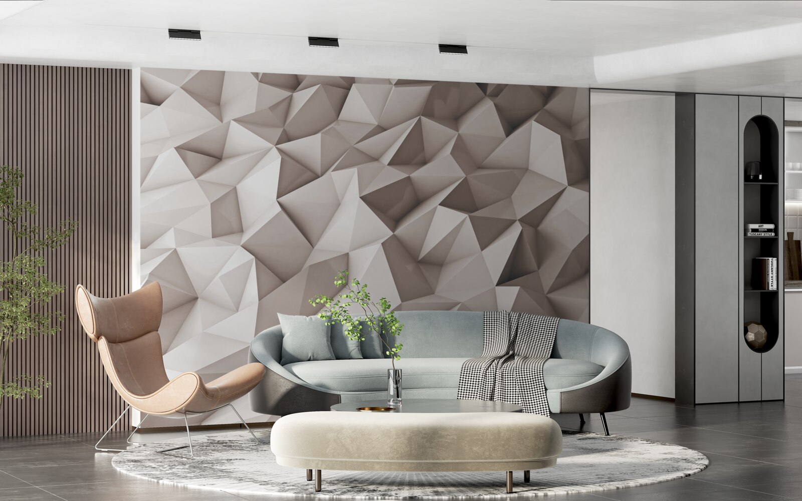 Fototapeta 3D modelovanie abstraktných tvarov