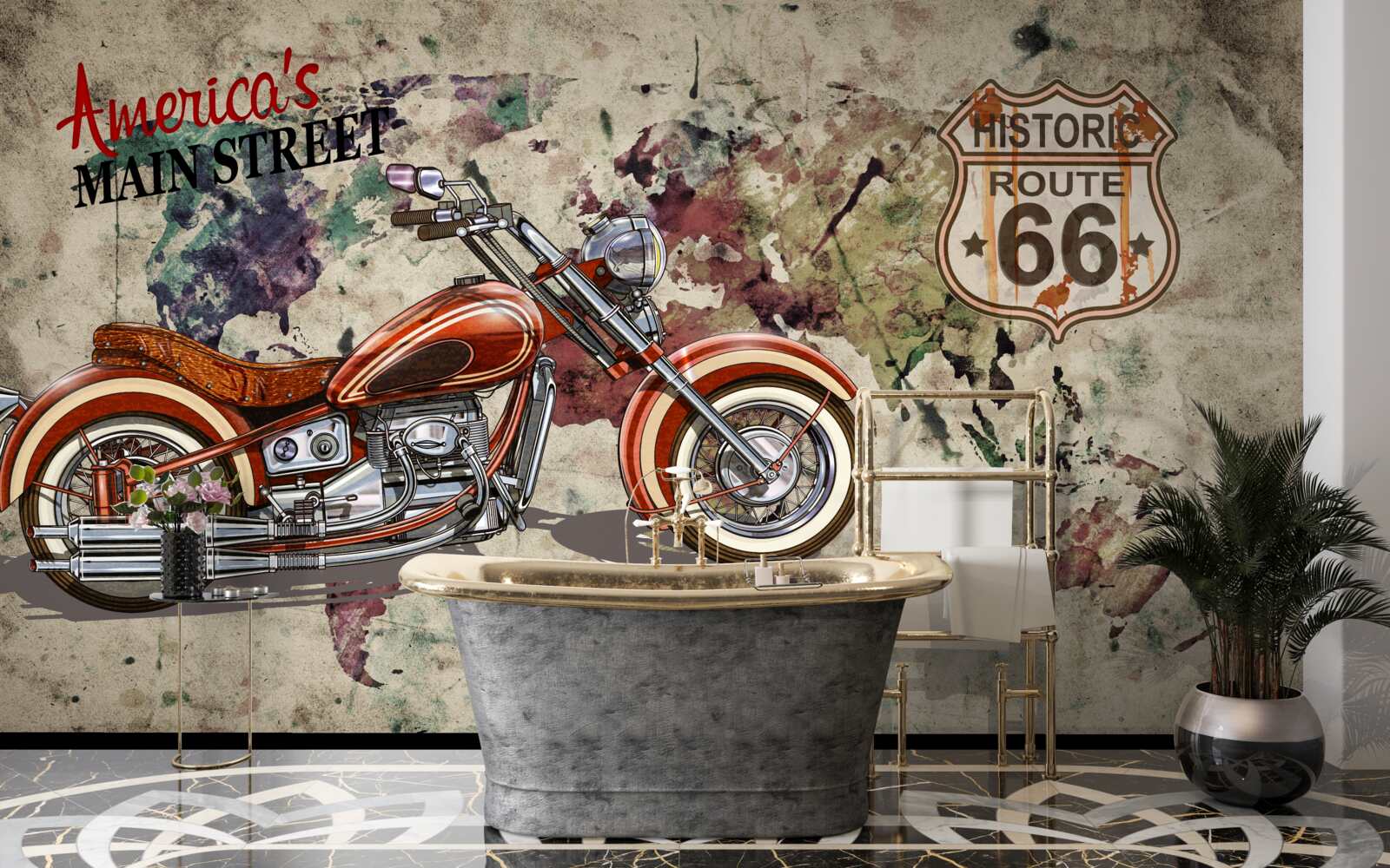 Fototapeta elegantný motocykel z Ameriky