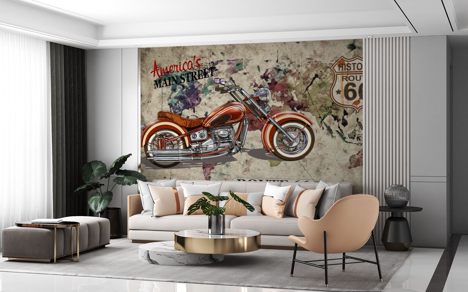 Fototapeta elegantný motocykel z Ameriky