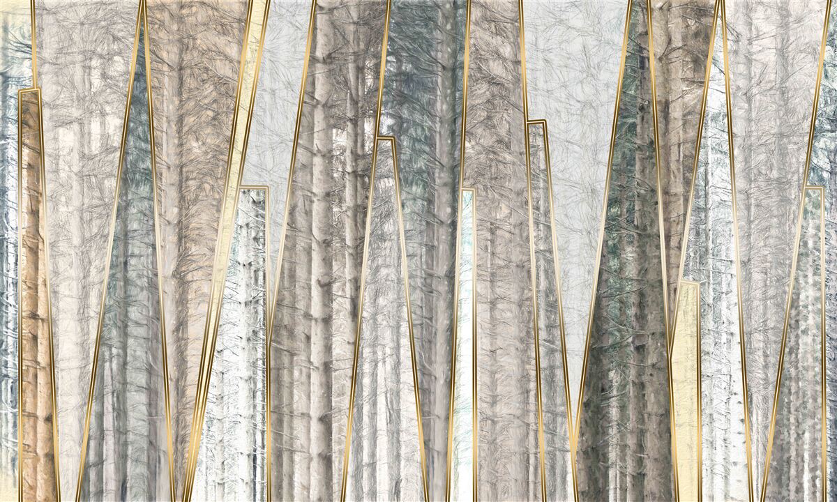 Fototapeta abstraktné obrazy borovíc