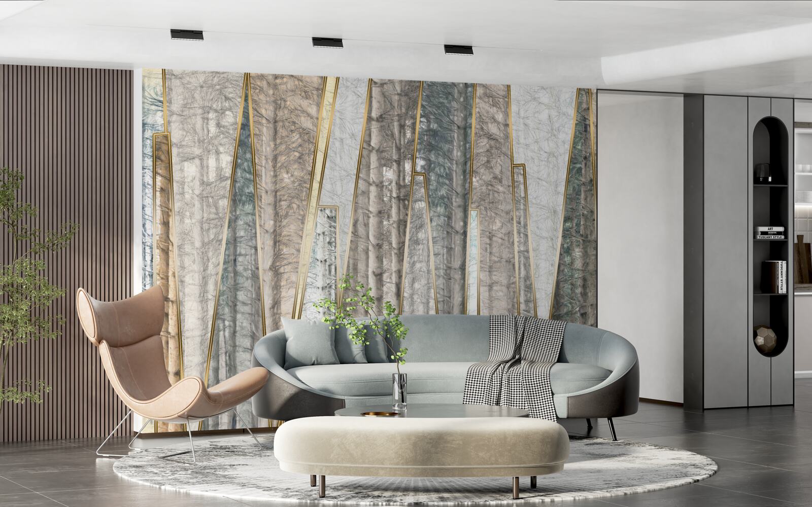 Fototapeta abstraktné obrazy borovíc