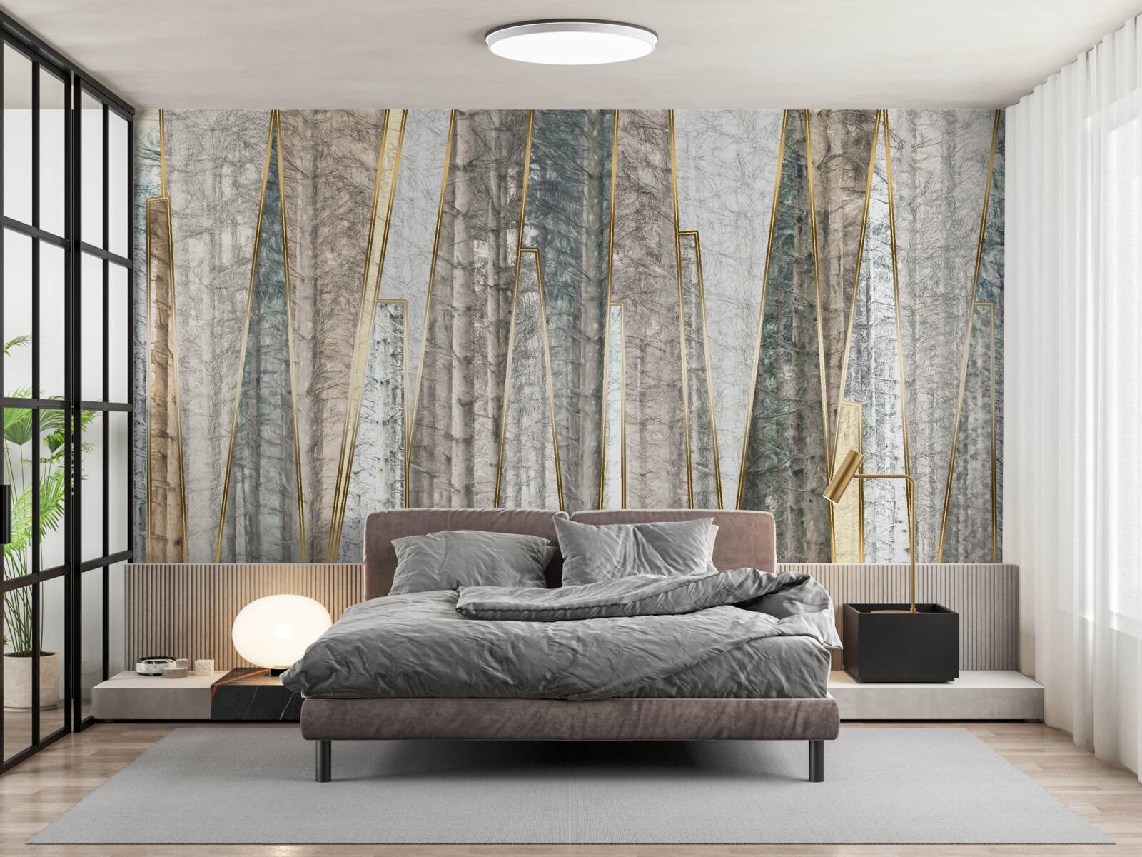 Fototapeta abstraktné obrazy borovíc