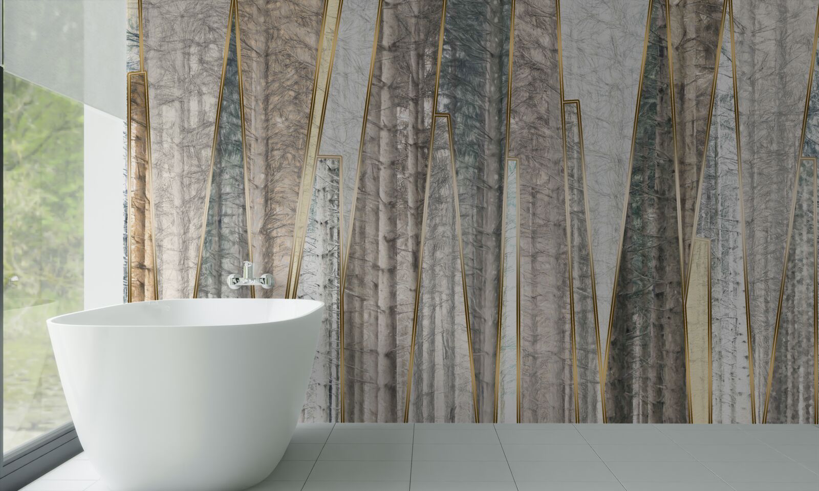 Fototapeta abstraktné obrazy borovíc