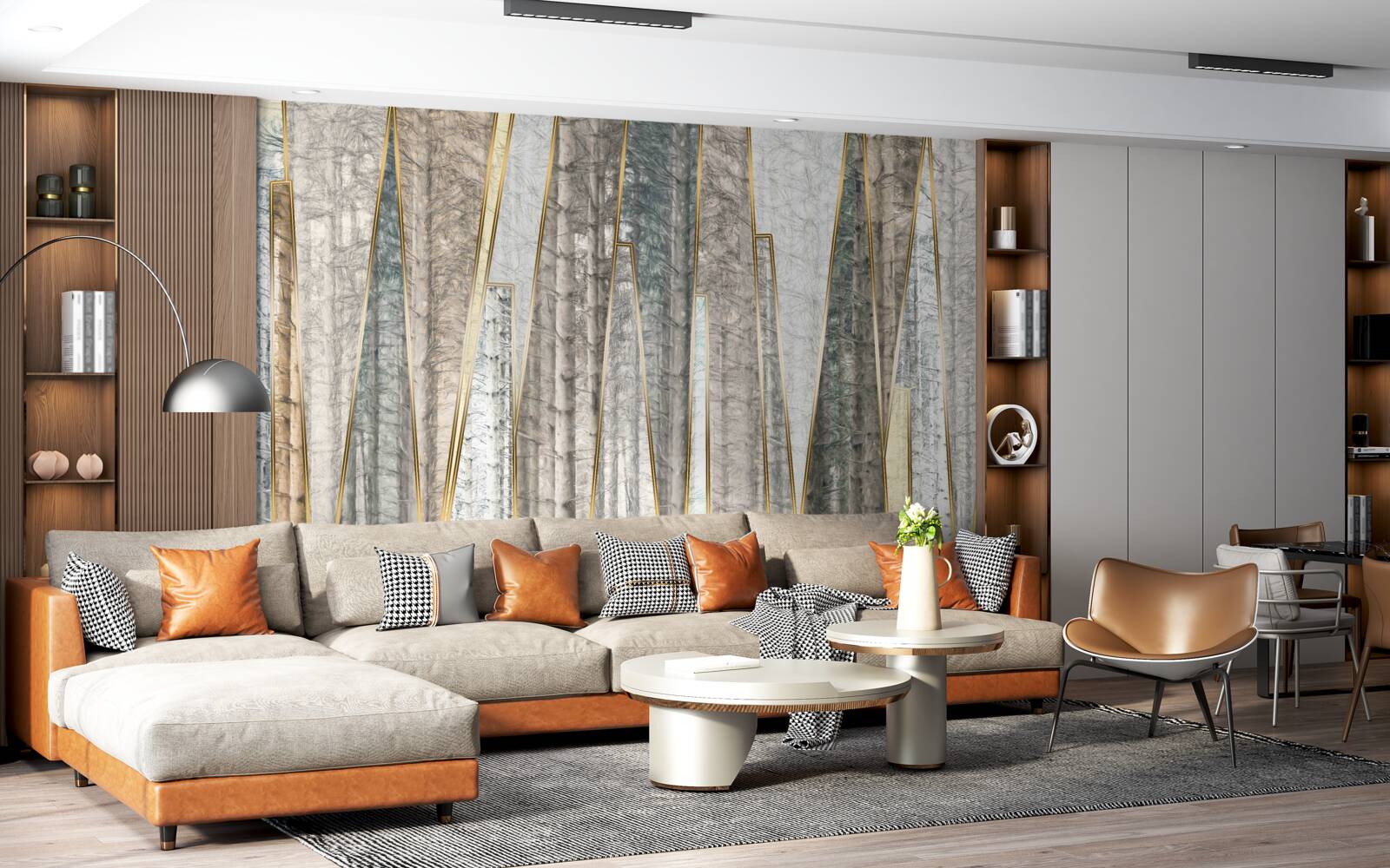 Fototapeta abstraktné obrazy borovíc