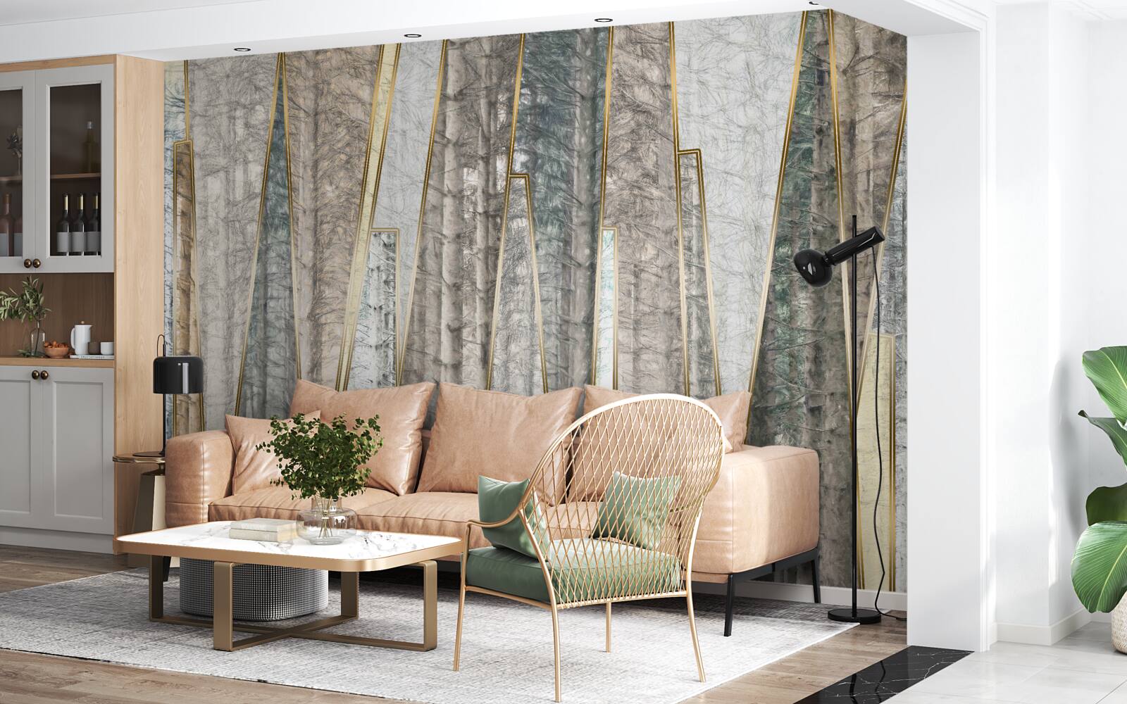 Fototapeta abstraktné obrazy borovíc