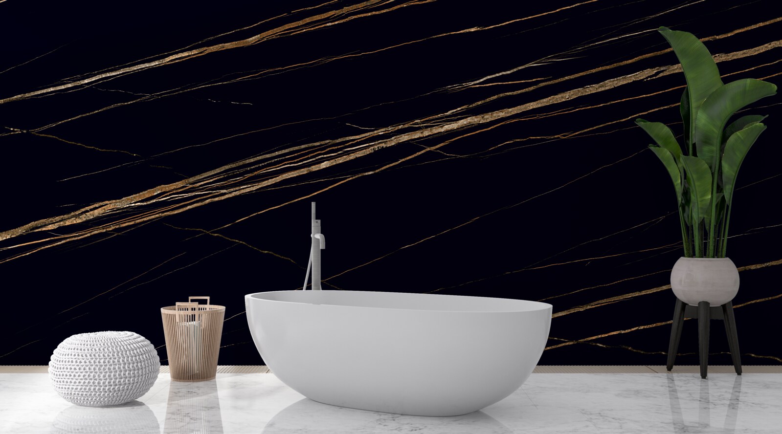 Fototapeta zlaté pruhy na čiernom podklade