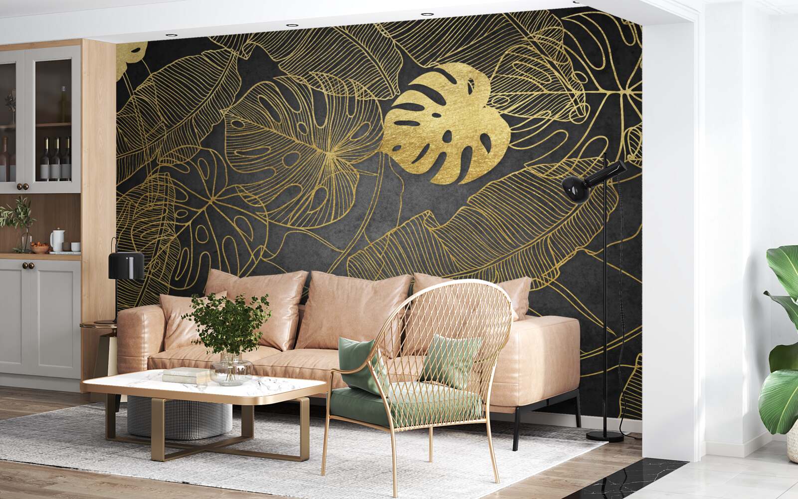 Fototapeta Monstery majú listy, ktorých obrys zodpovedá zlatému rezu