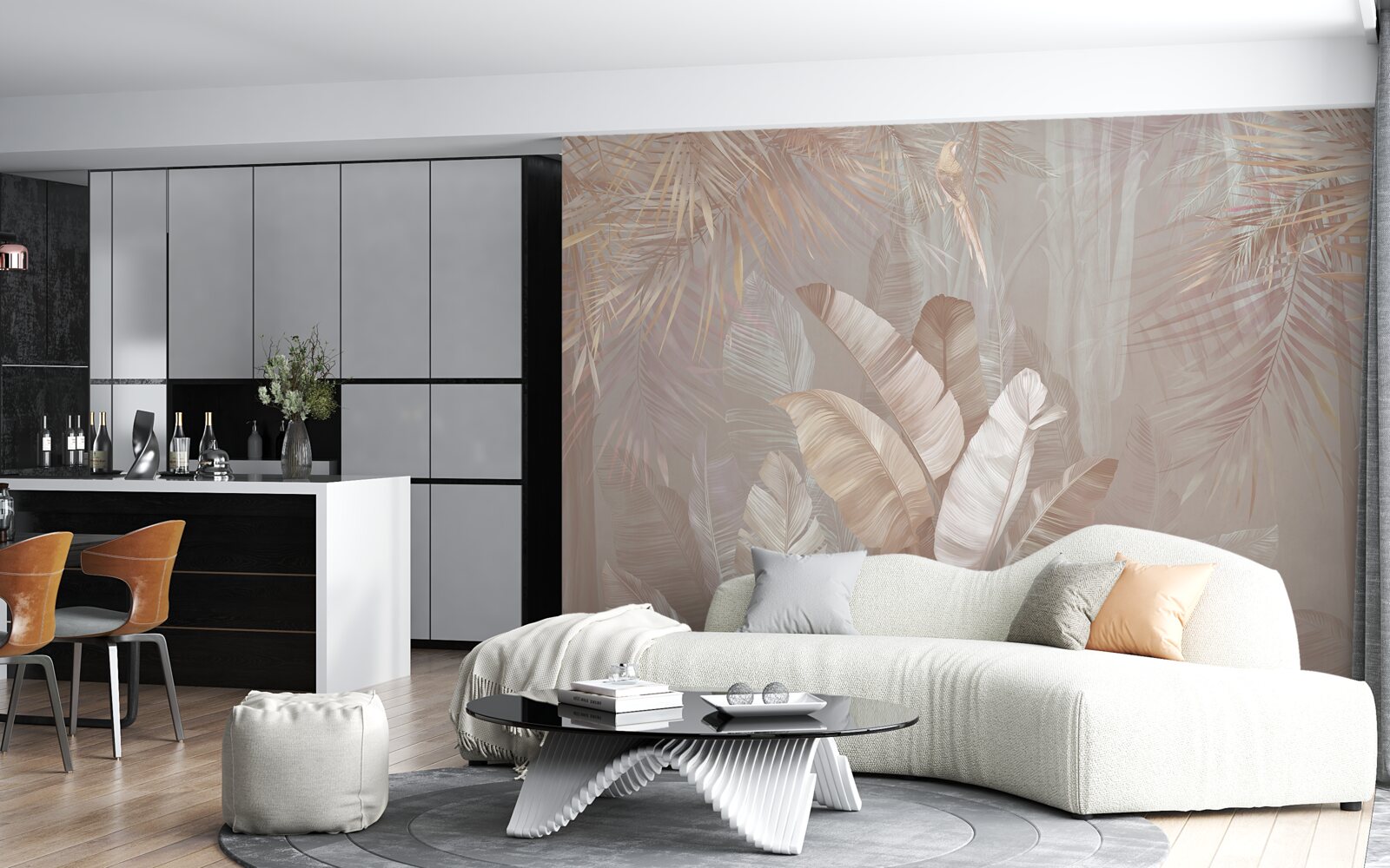 Fototapeta kytica z rôznofarebných pierok