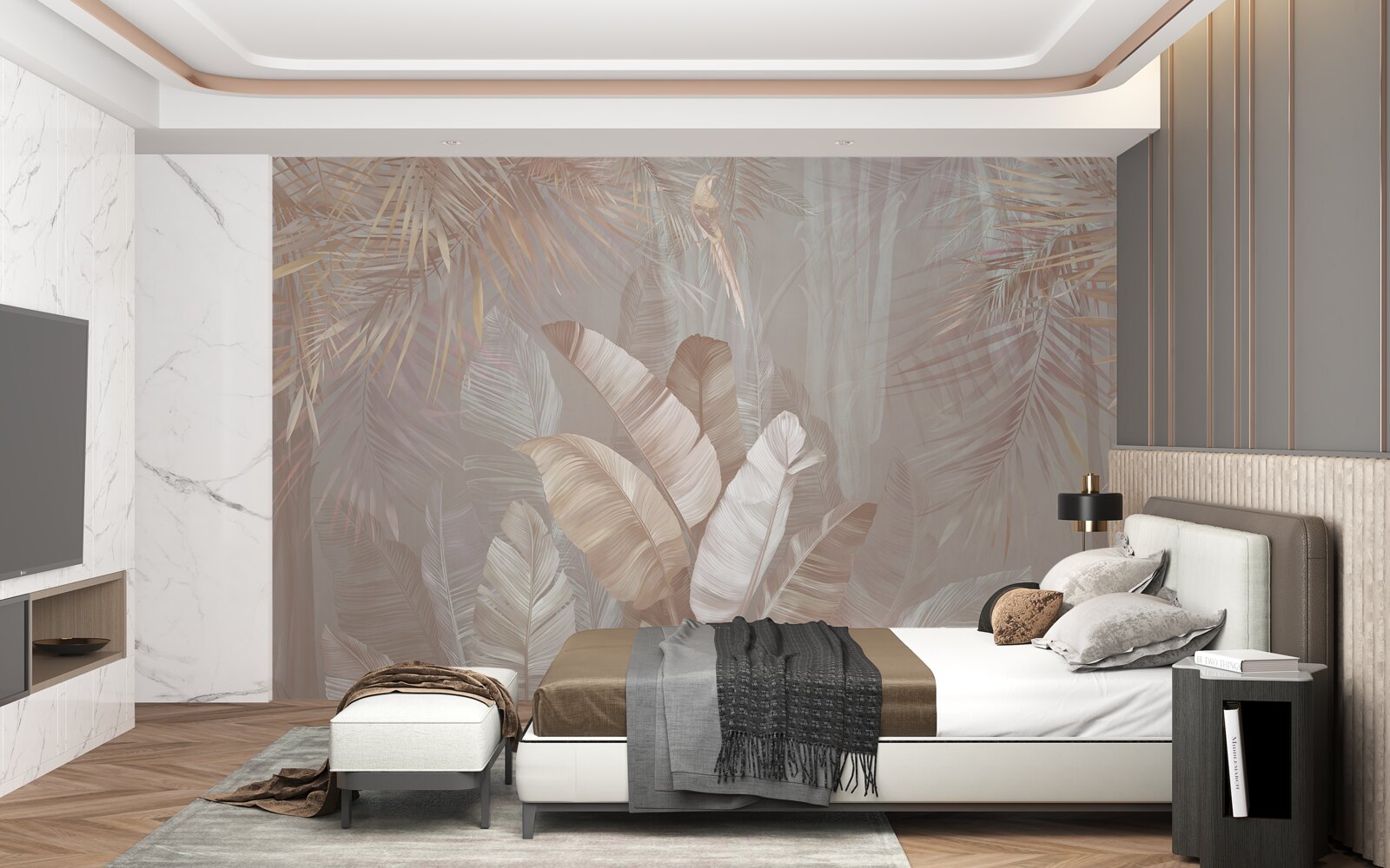 Fototapeta kytica z rôznofarebných pierok